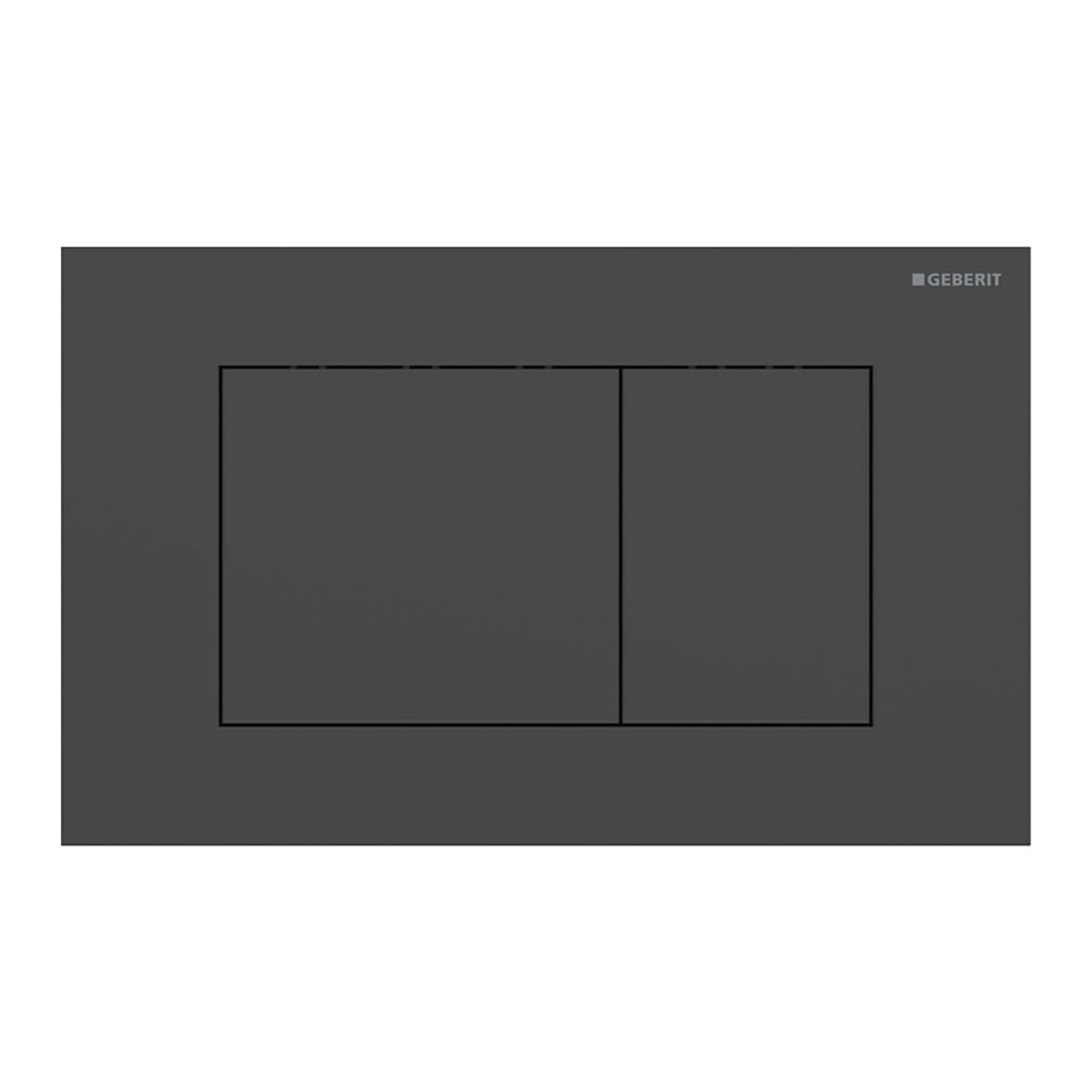 Cutout image of Geberit Sigma40 Square Black Dual Flush Plate